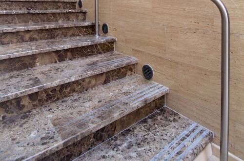 Anti-slip on marble stairs